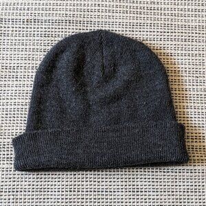American Apparel Tuque Rib Knit Beanie Grey One Size Unisex